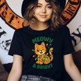 thumbnail image 3 of Cute Cat Graphic Tee | Meowy and Bright Funny Holiday Shirt, White, Size 3XL, 3 of 6