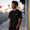 thumbnail image 4 of Dalix Ghost Midweight Embroidered Cotton Tee Jersey Mens in Black 2XL XX-Large, 4 of 5