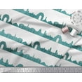thumbnail image 2 of Soimoi Green Modal Satin Fabric Indian Monuments Architectural Print Sewing Fabric Yard 42 Inch Wide, 2 of 3