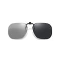 thumbnail image 2 of Clip On Sunglasse Flip Up Glasses Polarized Photochromic Sunglasses Large Square Lens Anti Glare UV400 Goggles Night Vision Yellow Driving Eyepiece, 2 of 9