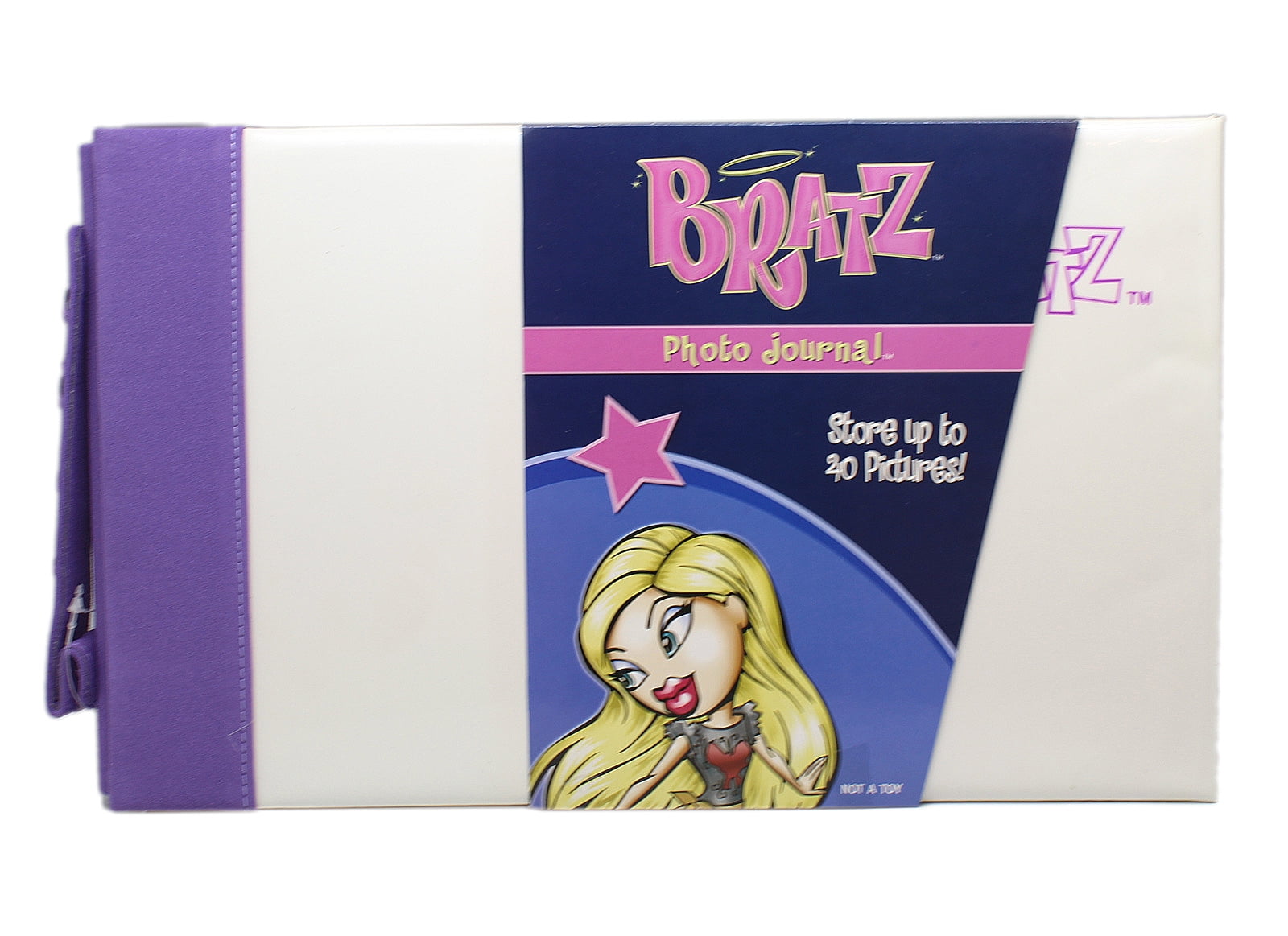 The Bratz Pack Purple Plastic Folder Case With Handle