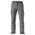 thumbnail image 7 of Men's-Hiking-Pants Convertible Quick-Dry Water-Resistant Lightweight Zip-Off Outdoor with 5 Deep Pockets Gray XL, 7 of 7