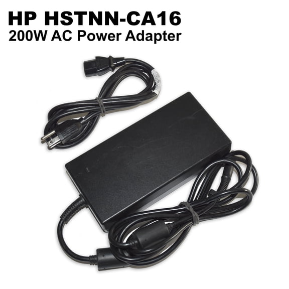 Pre-Owned HP 200W AC Adapter Replacement For:HP Hewlett Packard EliteBook 8560w, 8570w, 8740w, 8760w, 8770w , ZBook 17, 100% Compatible with HP P/N:HSTNN-CA16, HSTNN-DA16, ADP-200CB BA, 609945-001, 608431-002