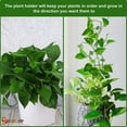 thumbnail image 3 of Spencer 100Pcs Plant Climbing Wall Fixture Clips, Self-Adhesive Hook Vines Traction Invisible Holder Supporting Wire Fixing, Green Leaf Simulation for Garden Wall Clip, 3 of 8