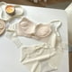 thumbnail image 5 of Conjunto de sujetador sexy y cómodo para niña, ropa interior con escote pequeño, fruncido en el pecho, sin aros de acero y antiflacidez, 5 of 6
