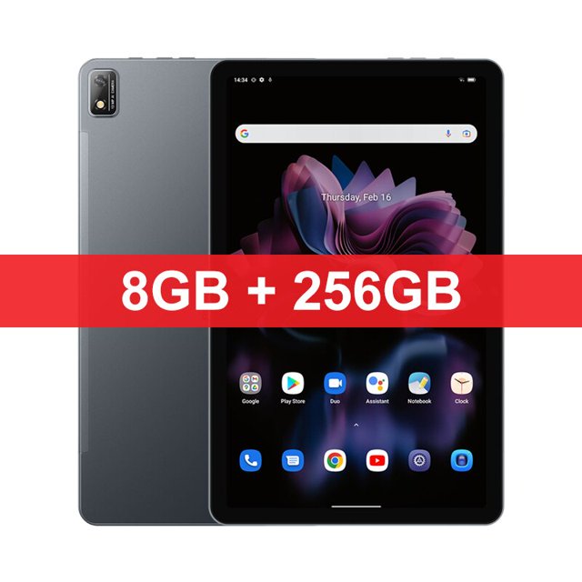 Blackview-Tablet Tab 16 con Android, 8GB + 256GB, 11 ", 2k FHD + pantalla, batería de 7680 mAh, Widevine L1 Unisoc T616, estreno mundial