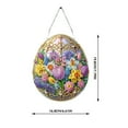 thumbnail image 3 of Jjfox Easter Egg Flower Diamond Art Hanging Kit For Special Shaped Rhinestone Diy Acrylic 5D Diamond Art Painting Window Pendants Home Garden Wall Hanging Double Sided, 3 of 6