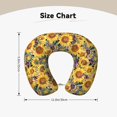 thumbnail image 5 of Disketp Sunflowers Vintage Travel Pillow Memory Foam Neck Pillow Support Pillow for Camping, Sleeping Rest Cushion Airplane Pillow, 5 of 8