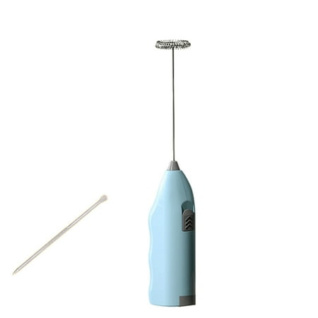 

Electric Mini Convenient Stainless Steel Kitchen Gadgets Creamy Chocolate Cappuccino Milk Frother Blue