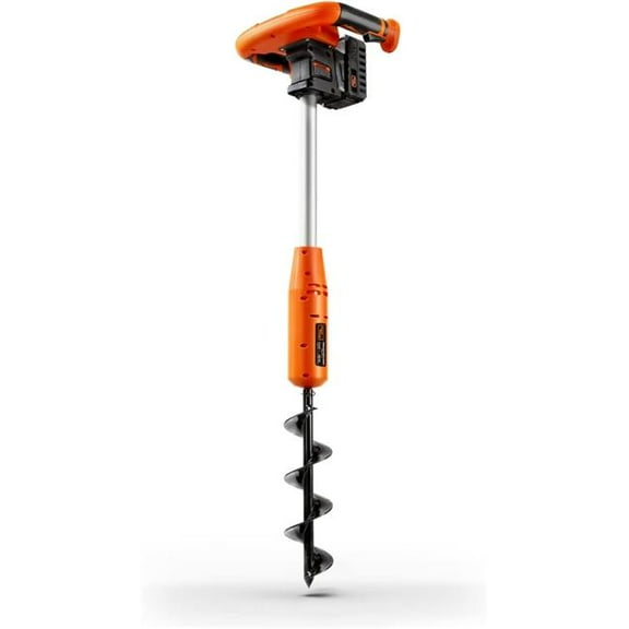 SuperHandy Electric Earth Auger and Drill Bit - 20V 4Ah Battery System, 12" x 3" Drill Bit, 3/4" Shaft