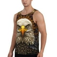 thumbnail image 2 of KLL Vintage Pattern Bald Eagle Print Men's Muscle Gym Workout Stringer Tank Tops Bodybuilding Fitness T-Shirts Tank Tops Men-X-Large, 2 of 7