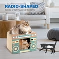 thumbnail image 4 of Cama de salón de cartón Cat Scratcher FluffyDream con forma de radio, 4 of 6