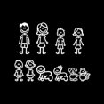 thumbnail image 2 of Lishi Happy Family Car Stickers - 2 Sets (Pack of 10), 2 of 5