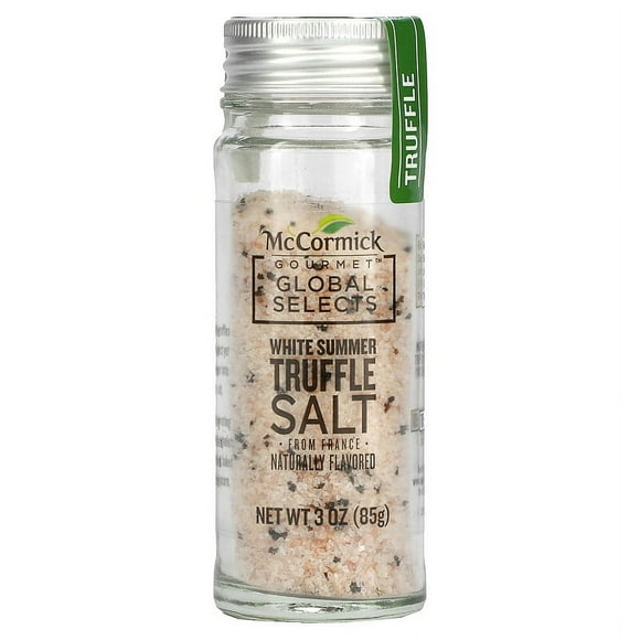 McCormick Gourmet Global Selects, White Summer Truffle Salt From France, Naturally Flavored, 3 oz Pack of 3