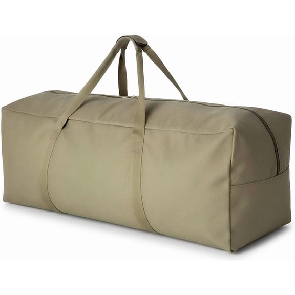 Extra Large Canvas Travel Duffle Bag Heavy Duty, Sports Travel Military Camping Tent Storage