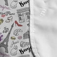 thumbnail image 4 of Paris Microwave Oven Cover, Elements City of Paris Love Cheese Pie Cat and Other Things Famous Tourist Capital, Water Resistant Organizer with Pockets for Kitchen, 36" x 12", Multicolor, by Ambesonne, 4 of 4