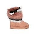 thumbnail image 2 of Asymmetrical Fur Round Toe Flat Winter Boots 19846, 2 of 5
