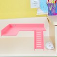 thumbnail image 4 of 1pc L-shaped Wooden Hamster Cage Climbing Ladder Hamster Playing Stand Platform, 4 of 8
