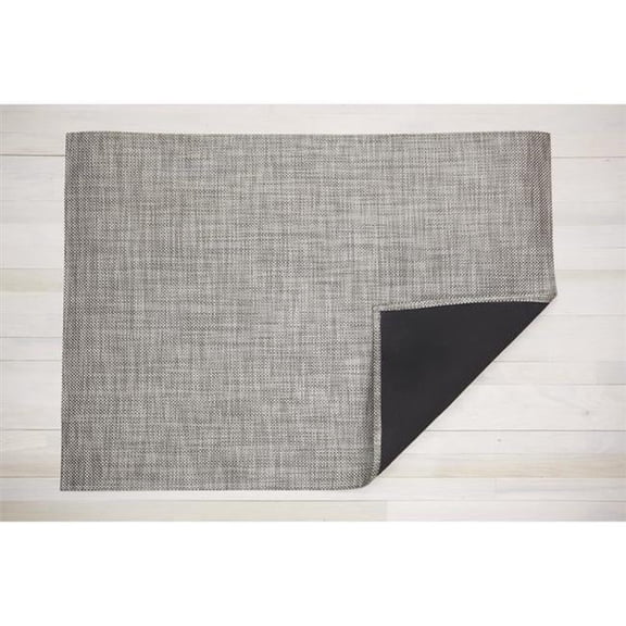 Chilewich 6065493 36 x 23 in. Basketweave Woven Fiber Floor Mat, Gray