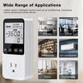 thumbnail image 2 of Power Meter Watt Meter Power Meter Voltage Meter Electricity Usage Monitor  Monitor with Backlight US Plug, 2 of 6