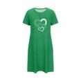 thumbnail image 4 of Aofany Nightgowns for Women Short Sleeve Sleep Tee Pullover Night Shirts Sleep Shirt Soft Night Gown Sleep Dress, 4 of 5