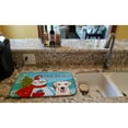 thumbnail image 2 of Snowman with Golden Retriever Dish Drying Mat, 2 of 7