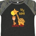 thumbnail image 4 of Inktastic My Mimi Loves Me Giraffe Boys or Girls Toddler T-Shirt, 4 of 5