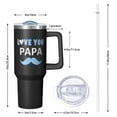 thumbnail image 3 of 1pc dad 40oz Tumbler with Straw & Handle - Insulated Stainless Steel Cup | Holiday Gift for Man Women (Christmas, Valentine's, Birthday), 3 of 5