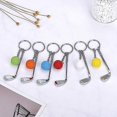 thumbnail image 5 of 9 Pcs Fashionable Metal Golf Keychain Golf Key Rings, Mini Golf Keychain Golf Keyring Gift For Man, Woman, Kid, 6 Colors, 5 of 5