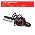 ZHON Power Chain Saws 16inch Petrol Handheld Cordless Chain Saw 2.4kw