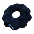thumbnail image 2 of MERIGLARE Inflatable Donut Cushion Petal Shaped Donut Pillow for Car Road Trips Trains spring valve, 2 of 9