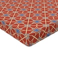 thumbnail image 2 of Ambesonne East Fitted Sheet, Curvy Lines Circles Tile, Queen Size, Scarlet Lavender, 2 of 3