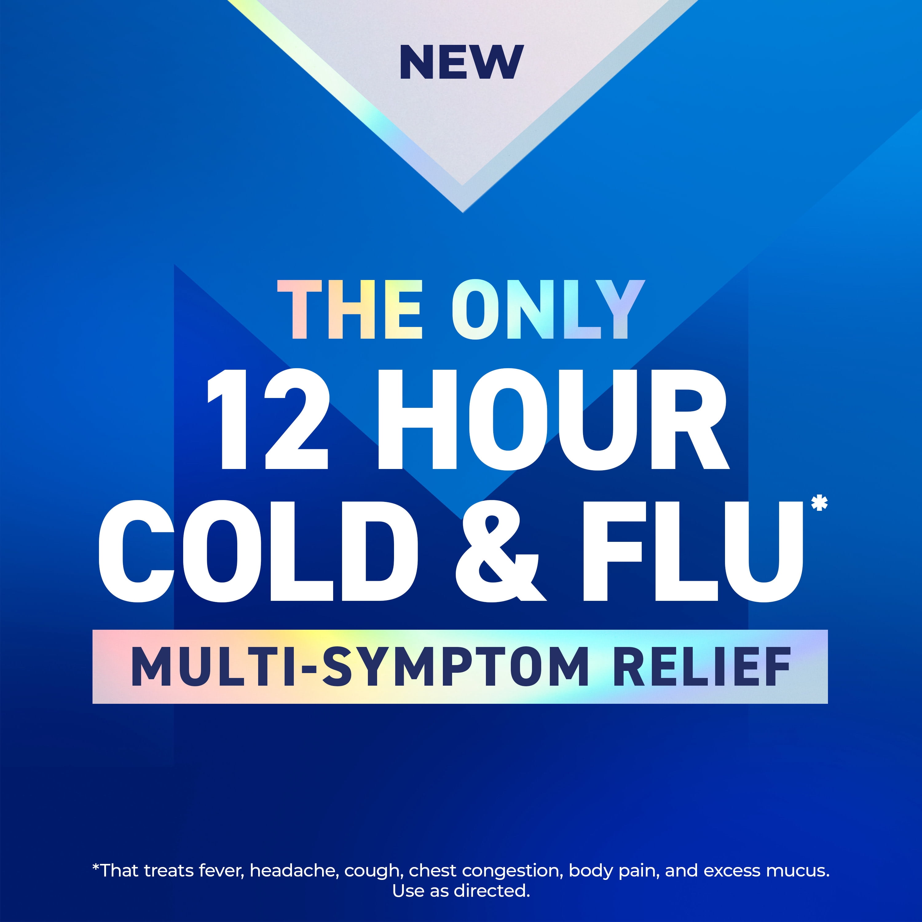 Mucinex 12 Hour Cold and Flu Medicine for Adults, Long Lasting Cough & Cold Medicine For All Day Relief of Headache, Body Aches, Fever, Cough, & Chest Congestion, 16 Bi-layer Tablets