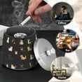 thumbnail image 4 of Yayeee Ashtray with Lid for Cigarette Smokeless Stainless Steel Home Ash Holder, Pixel Cat, 4 of 7
