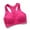 rose red, variant on Racerback Sports Bras for Women- Padded Seamless High Impact Support Shockproof for Yoga Gym Workout Fitness