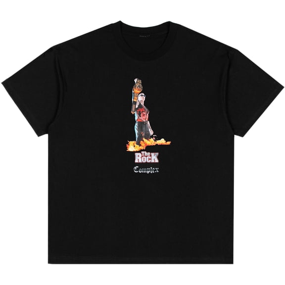 Men's Complex Black The Rock Boxy Bring It T-Shirt