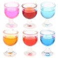 thumbnail image 1 of 2x vasos de cóctel multicolores Hugo 6 piezas accesorios de comedor para Casa de muñecas, 1 of 10