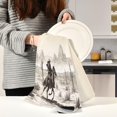 thumbnail image 6 of Dreamtimes Vintage Western Cowboy Kitchen Towels, 18 x 28 Inch Super Soft and Absorbent Dish Cloths for Washing Dishes, 4 PCS Reusable Multi-Purpose Microfiber Hand Towels for Kitchen, 6 of 7