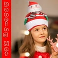 thumbnail image 5 of Fridja Animated Christmas Hat with Music Plush Christmas Doll Hat Dancing Singing Glowing Santa Hat, 5 of 9