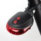 thumbnail image 1 of Modos de ciclismo para bicicleta Luces rojas a prueba de agua con 2 rayos láser Luz trasera para bicicleta Luz de advertencia de seguridad Luz trasera para bicicleta Lámpara trasera, 1 of 5