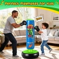 thumbnail image 4 of Bolsa de Boxeo Inflable NIBBaNACAL Dinosaurio para Niños de 3 a 6 Años, 4 of 8