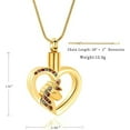 thumbnail image 4 of Heart Urn Necklace For Ashes Stainless Steel Unicorn Cremation Jewelry For Women Urn Locket Keepsake Ashes Jewelry, 4 of 7