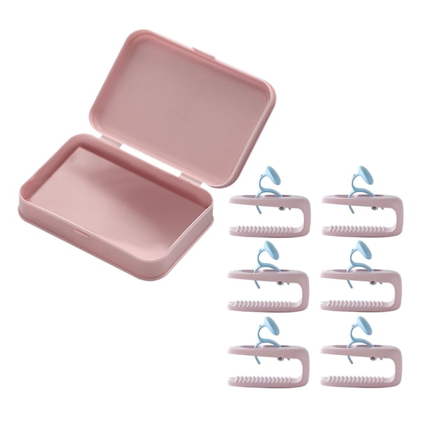 4 pinzas para sábanas ajustables con pinzas para sábanas ajustables Rosa claro