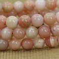thumbnail image 3 of Natural Pink Opal Gemstone 8mm Round Beads Stretch Bracelet 7 Inch Unisex, 3 of 5
