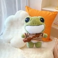 thumbnail image 1 of Frog Stuffed Animals Plush Toy With Removable Clothes Cute Soft Frog Plush Stuffed For Kids 10 Inch, 1 of 6
