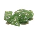 thumbnail image 2 of Set 7 Dados Rol G-14 Verde Iridiscente Con Numeros Blancos Genérica G-14, 2 of 3