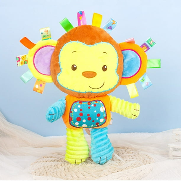Kid Plush Toy Soft Plush Sensory Rattle Toy For Early Educational
