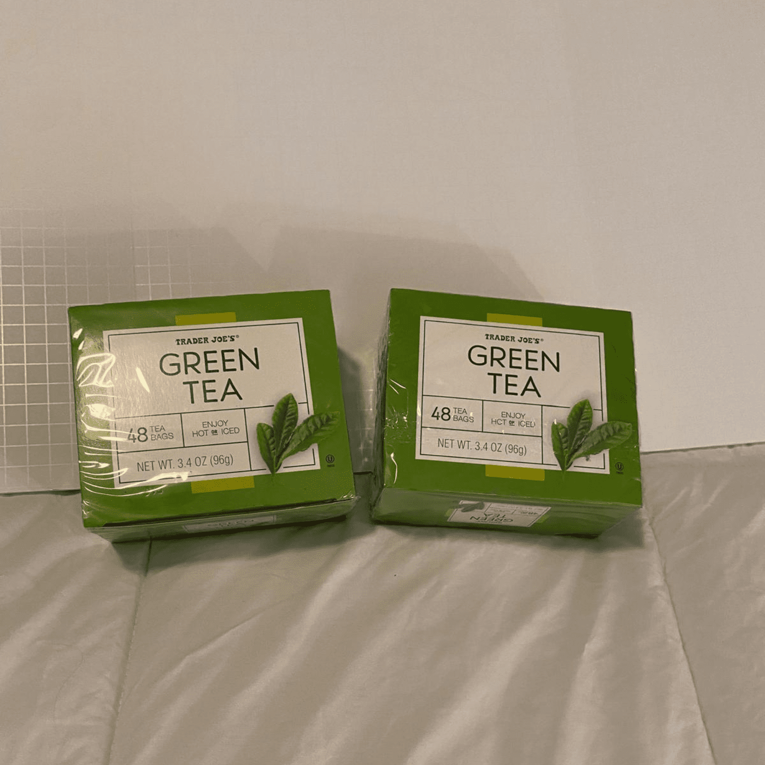 Trader Joe’s Green Tea 48 Tea Bags 3.4 oz / 96g- Pack of 2