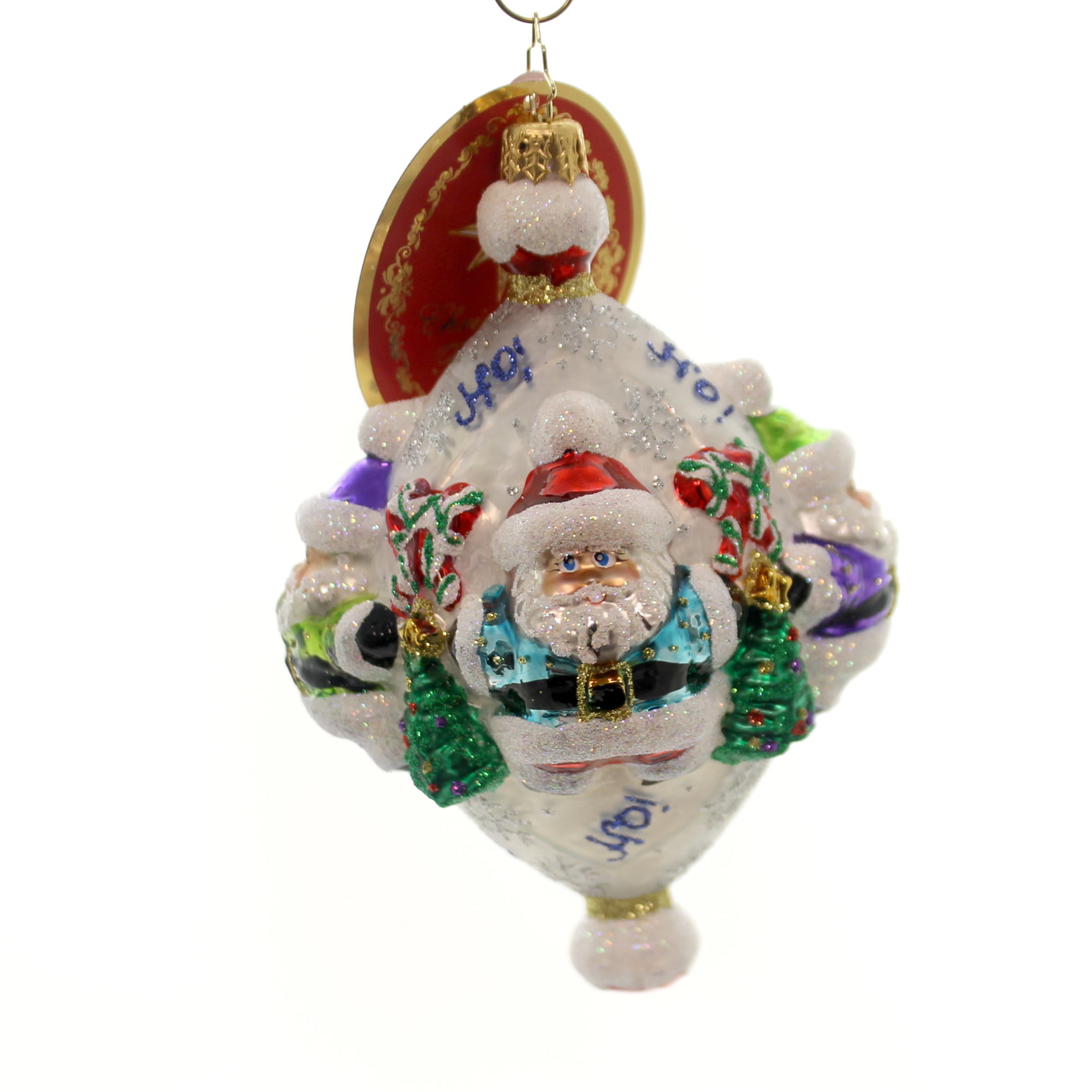 Christopher Radko TOO THE FUTURE NICK Glass Ornament Santa Christmas 1018320