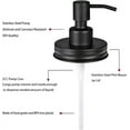 thumbnail image 3 of Farmhouse Mason Jar Soap Dispenser Lid and Pump Rust Proof, Black Plastic Dispenser Lid for 16 oz Regular Mouth Mason Jar Decor - 1 Pack, 3 of 8